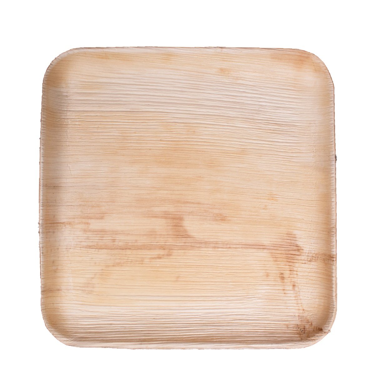 9" x 9" Extra Large Square Palm Leaf Plates (25 Count Retail Pack)-VerTerra Dinnerware
