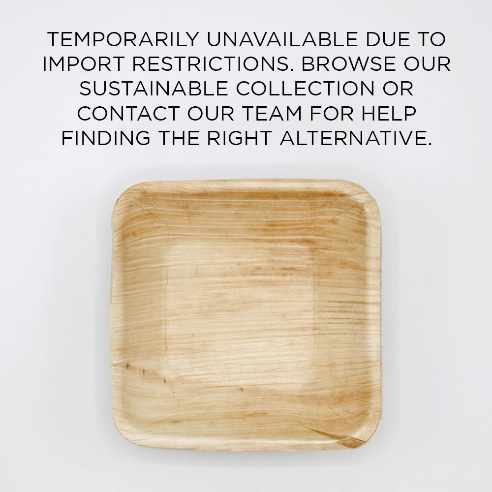 5" x 5" Square Palm Leaf Bowls