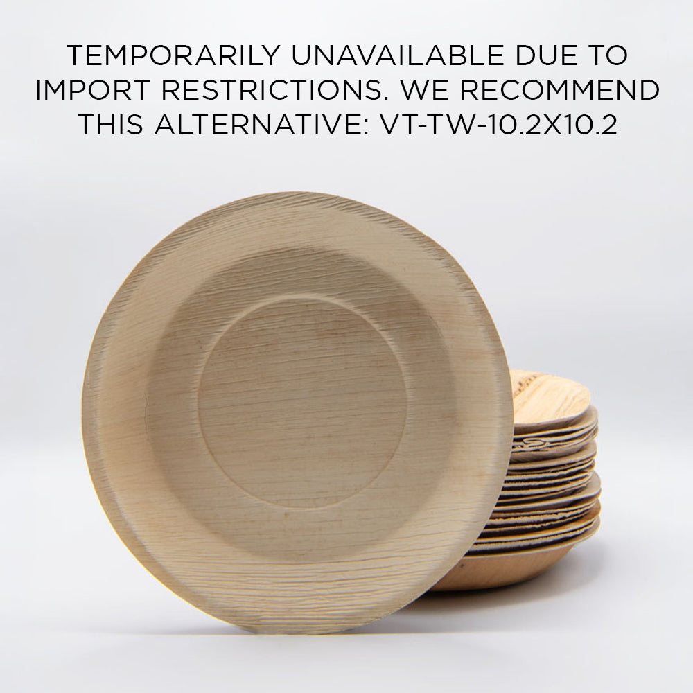 10" Extra Large Deep Round Palm Leaf Plates