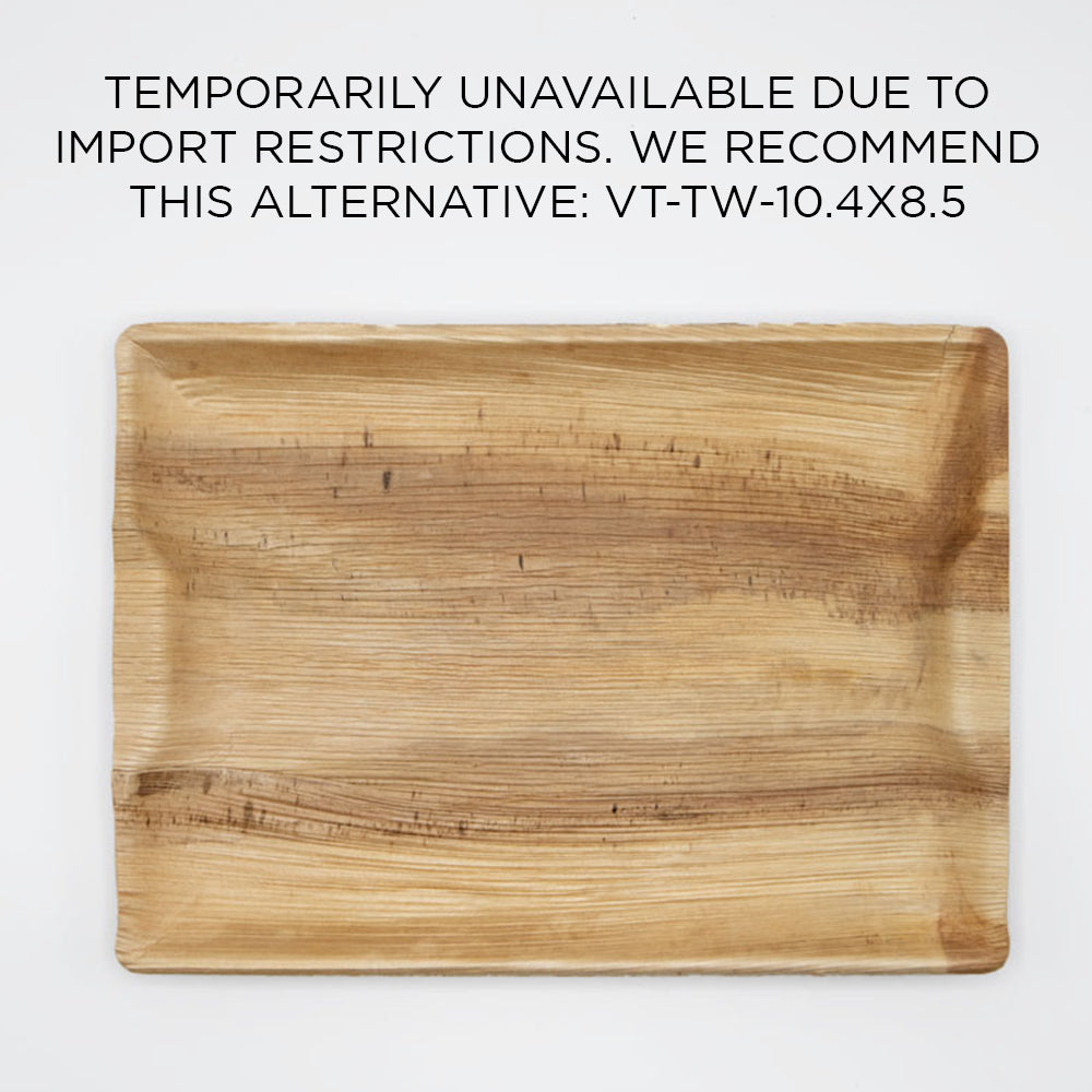 10" x 14.5" Palm Leaf Tray