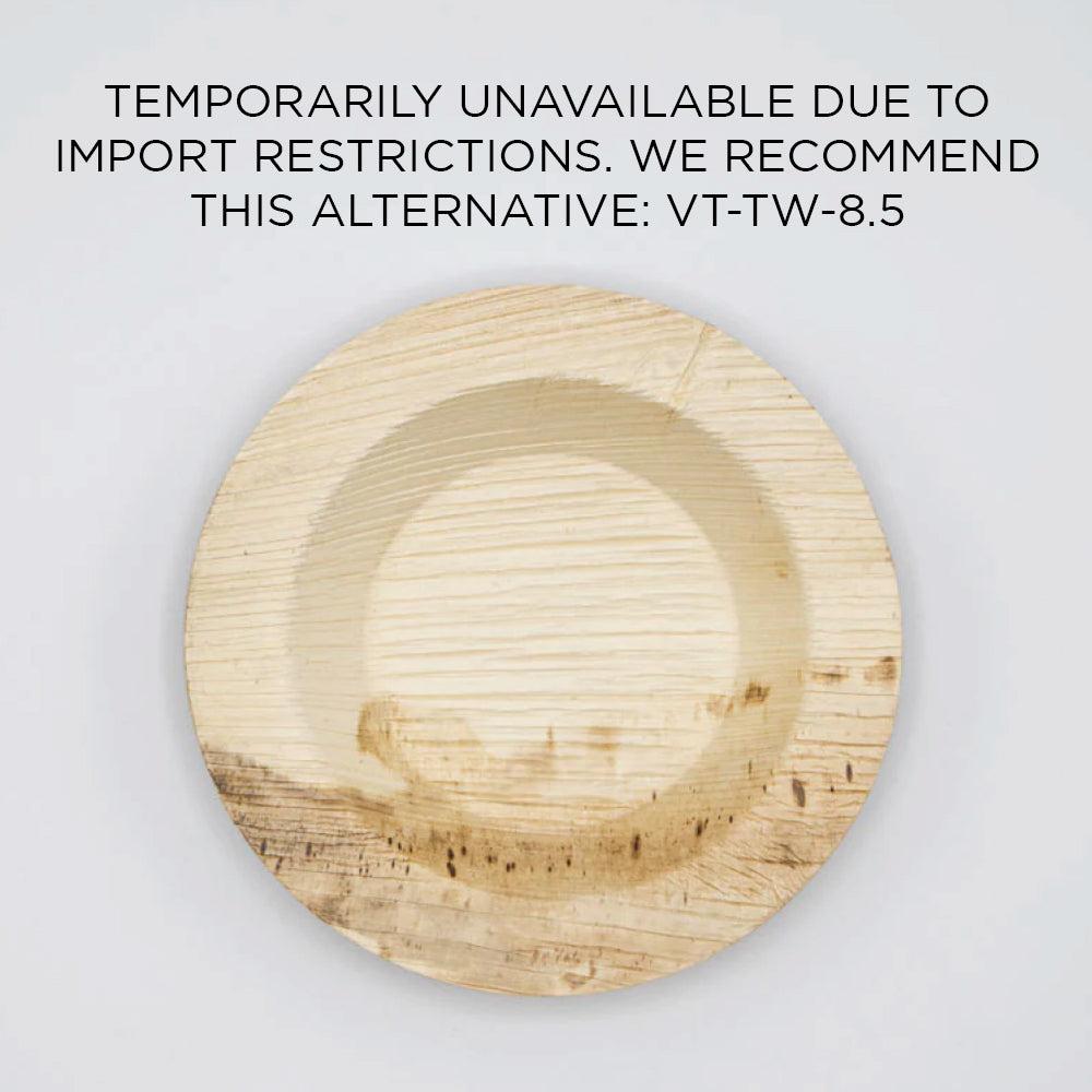 8" Round Palm Leaf Plate