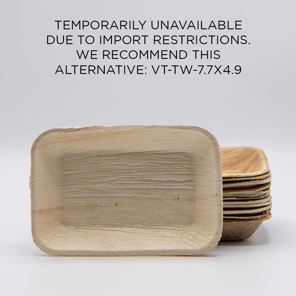 6" x 4.5" Palm Leaf Tray