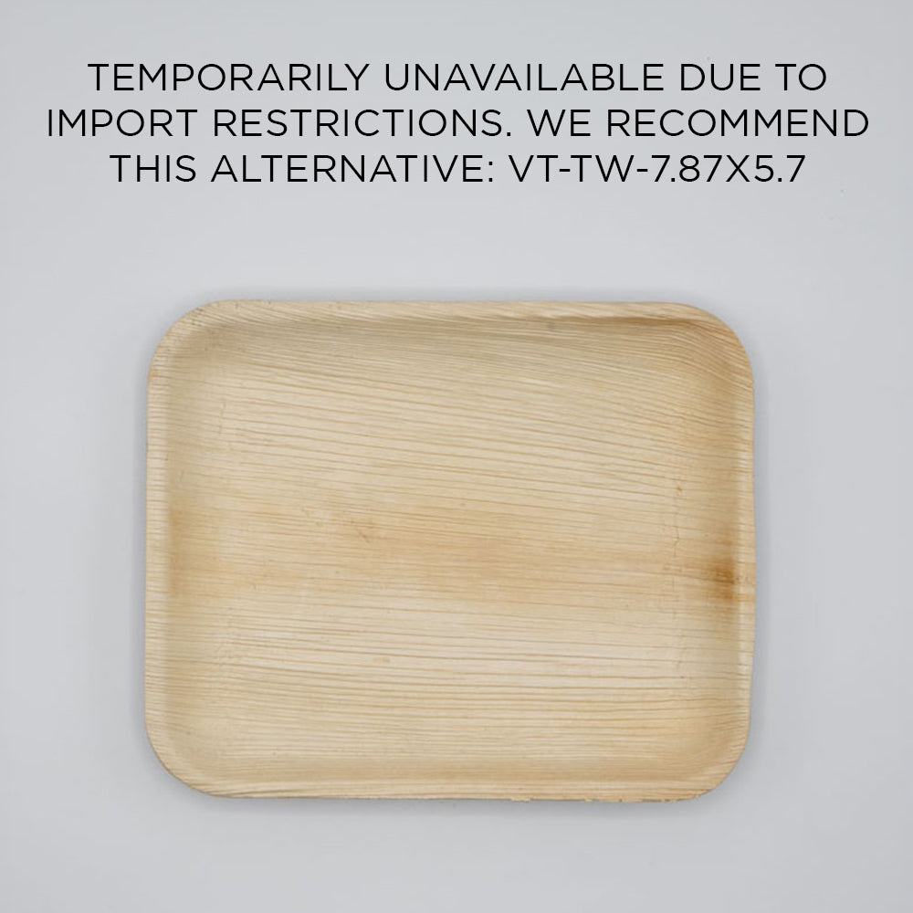 7" x 8.5" Palm Leaf Plates