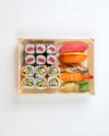 6X8X1 Balsa Wood Tray with Clear Cover