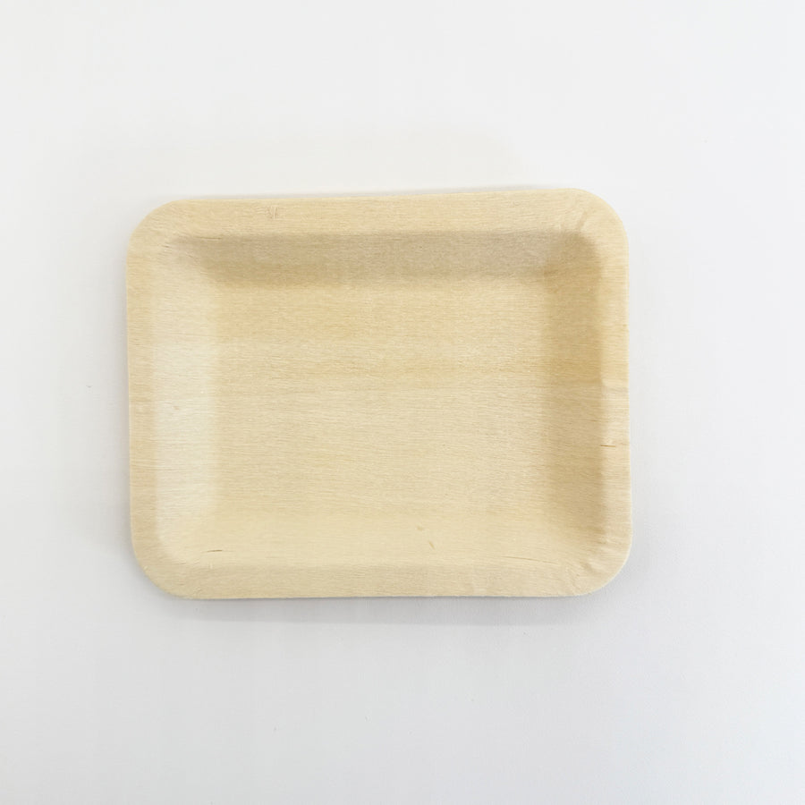 4.7"x3.7" Rectangle Wooden Plate [EST. SHIP DATE JULY 20th]