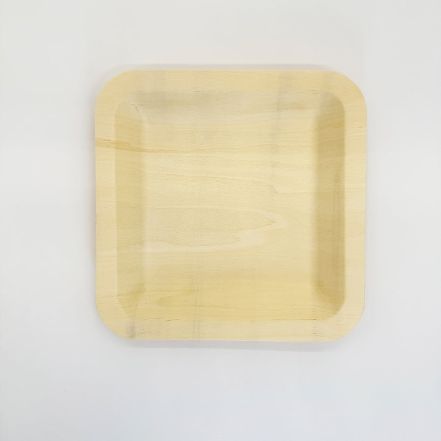 8"x8" Square Wooden Plate