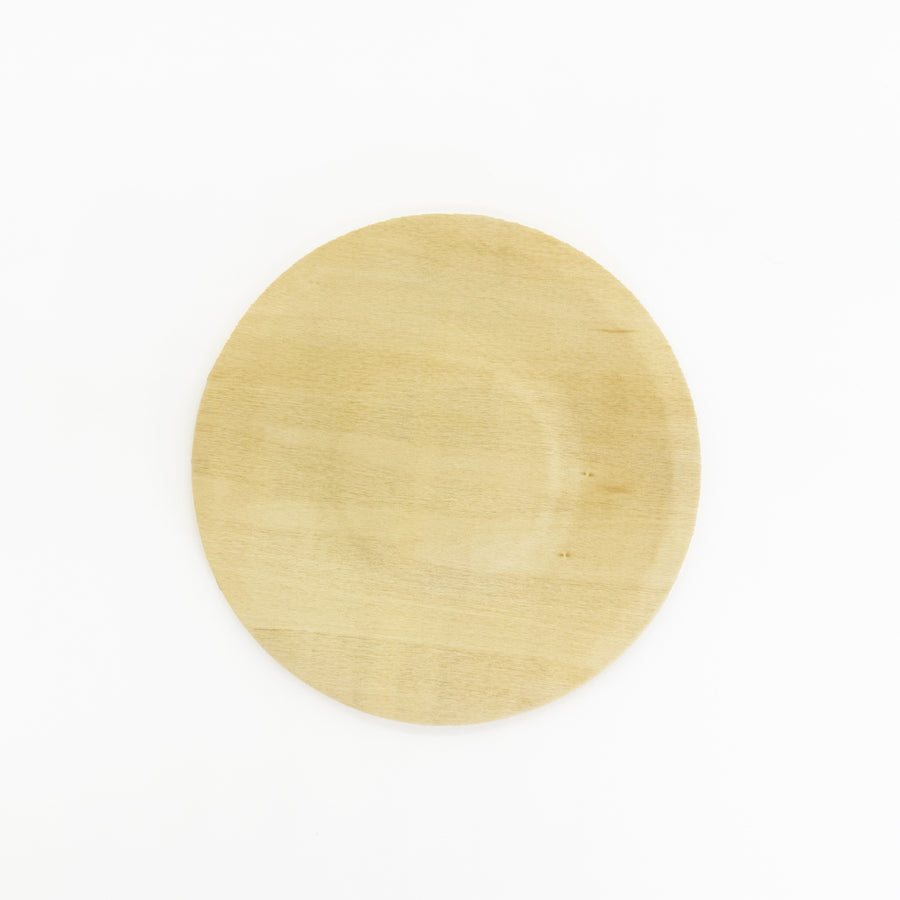 5.5" Round Wooden Plate