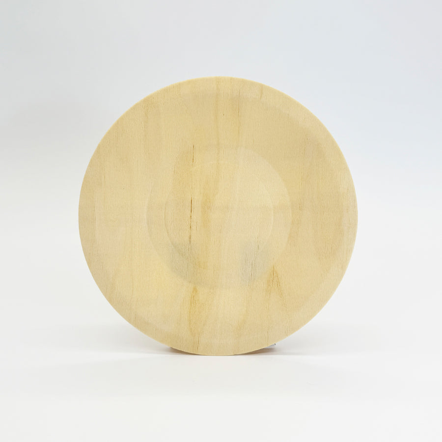 7.5" Round Wooden Plate