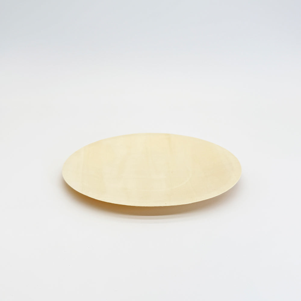 8.5" Round Wooden Plate