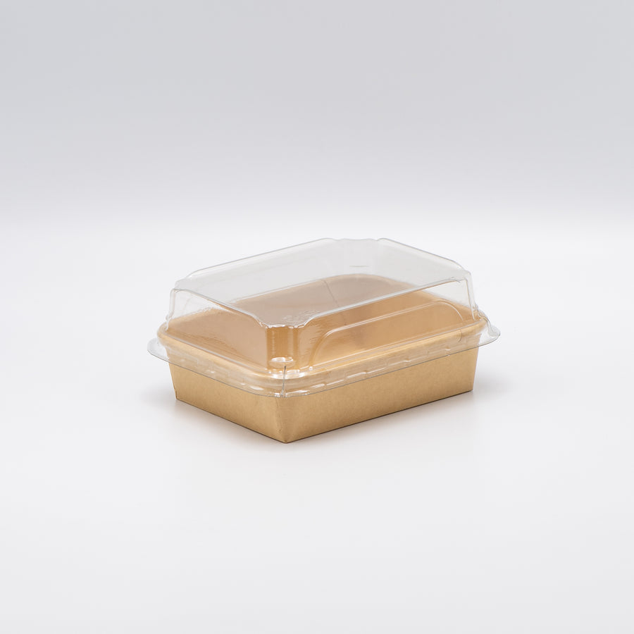 Kraft Tray With Pet Lid Combo
