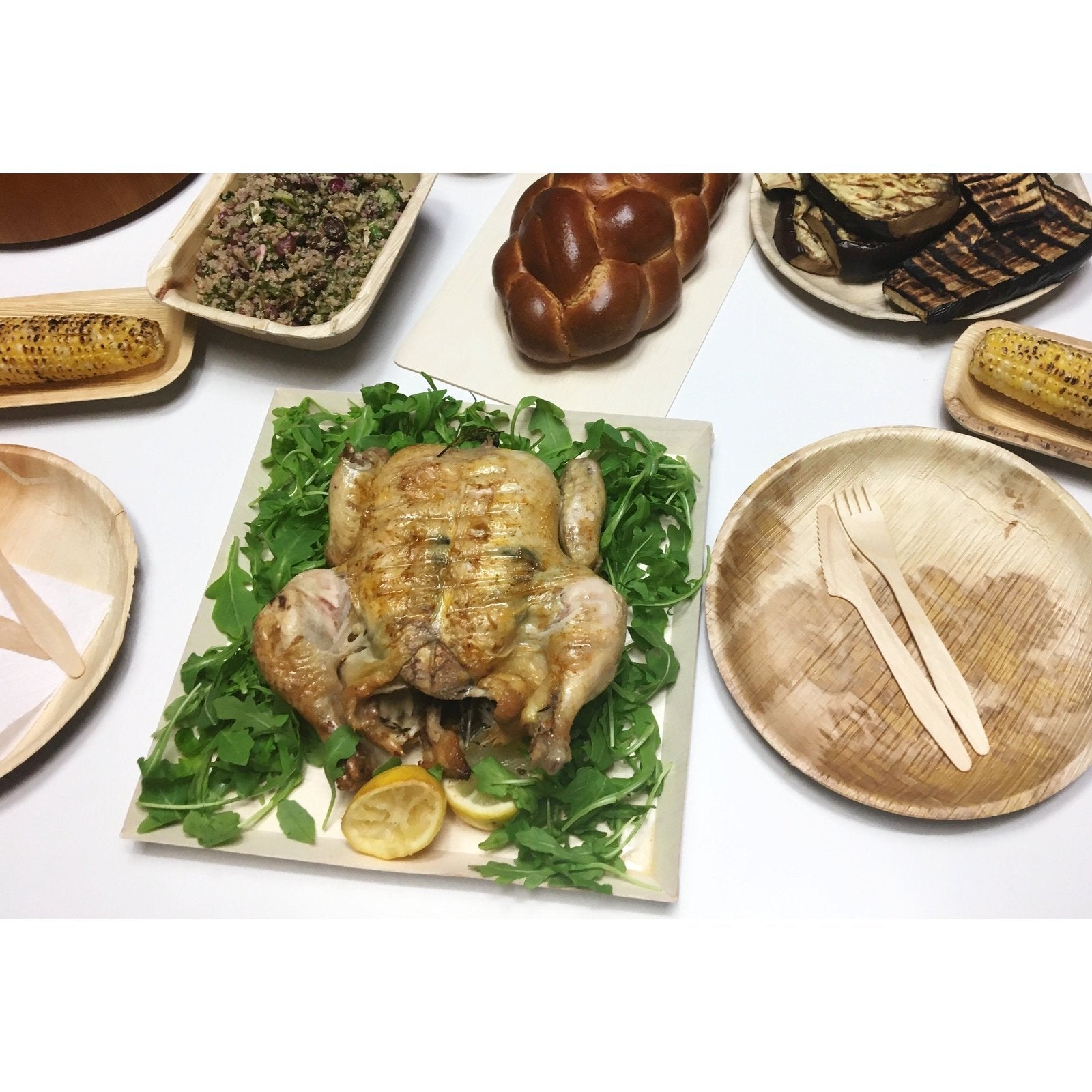 12" x 12" x 1" Fixed Sided Tray (10 count Retail Pack) ESTIMATED RESUPPLY 2/15/21-VerTerra Dinnerware