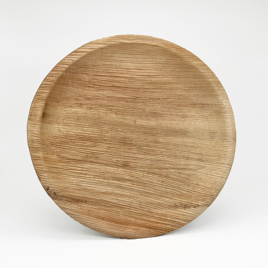 12" Shallow Round Palm Leaf Plate