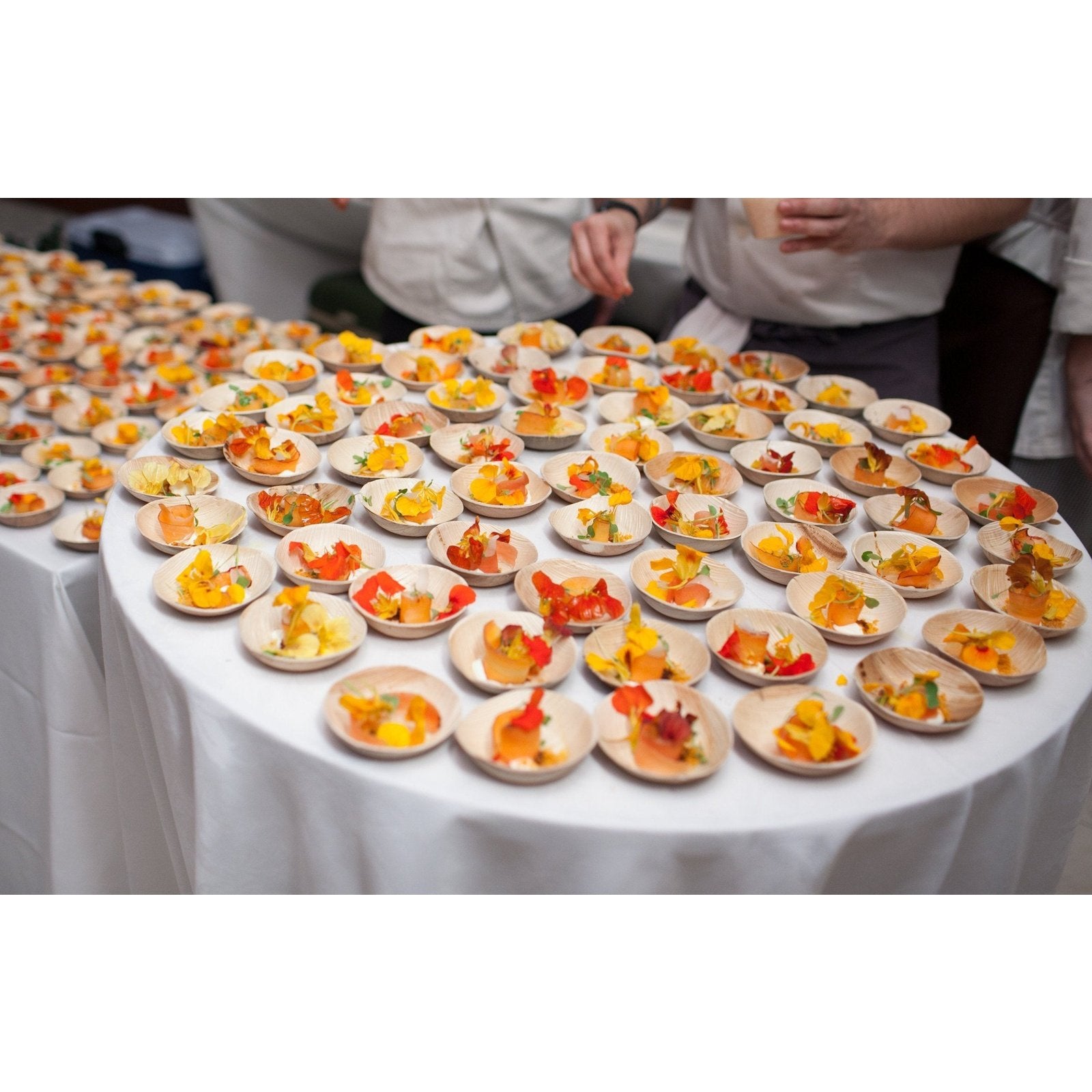 3.5" Palm Leaf Bowls (25 count Retail Pack)-VerTerra Dinnerware