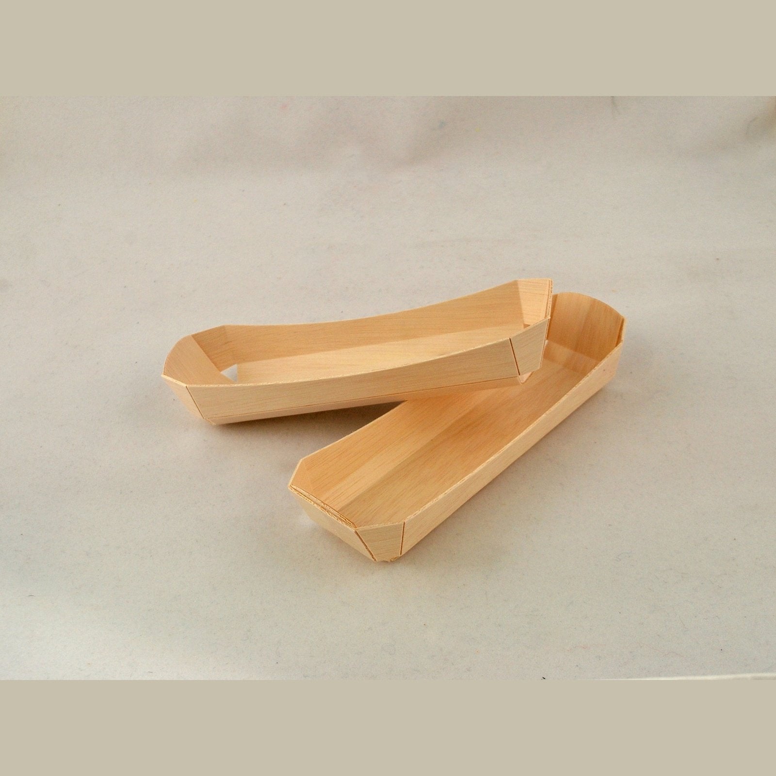 3" x 8" Fixed Sided Boat (20 count Retail Pack)-VerTerra Dinnerware