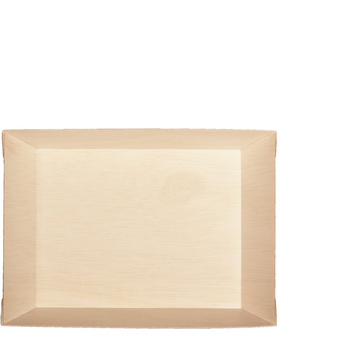 5" x 7" Fixed Sided Medium Rectangle Tray (20 count Retail Pack)-VerTerra Dinnerware