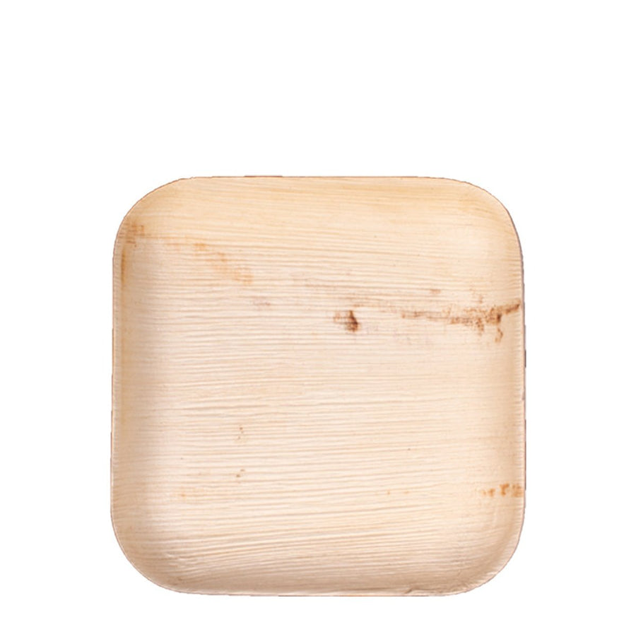 6" x 6" Square Palm Leaf Plates