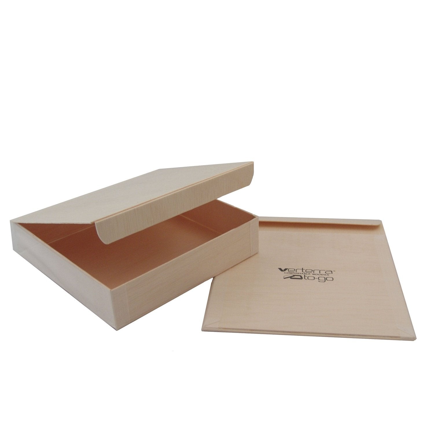 6" x 6" Small Square Collapsible Box with Attached Lid (10 count Retail Pack) ESTIMATED RESUPPLY 2/15/21-VerTerra Dinnerware