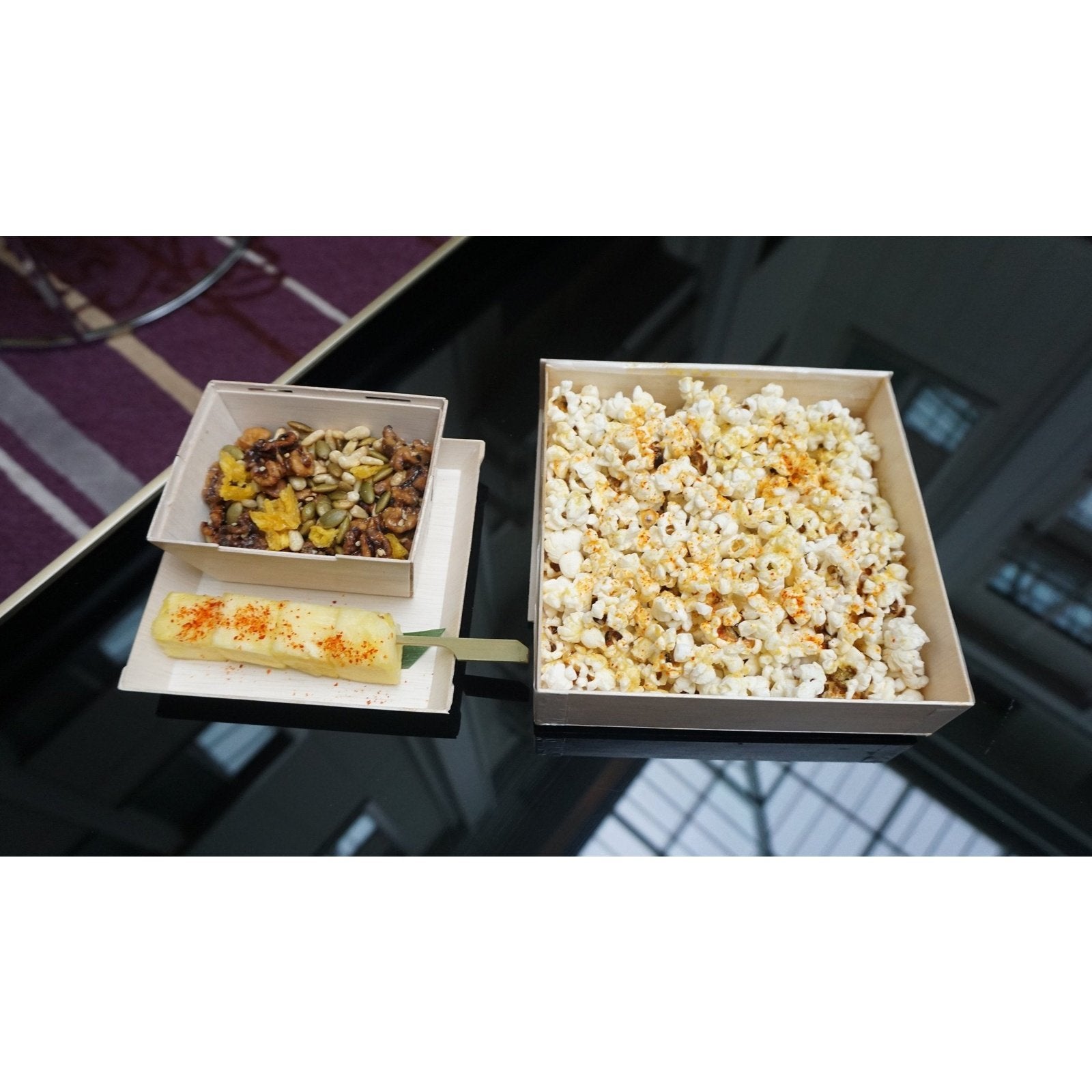 6" x 6" Small Square Collapsible Box with Attached Lid (10 count Retail Pack) ESTIMATED RESUPPLY 2/15/21-VerTerra Dinnerware