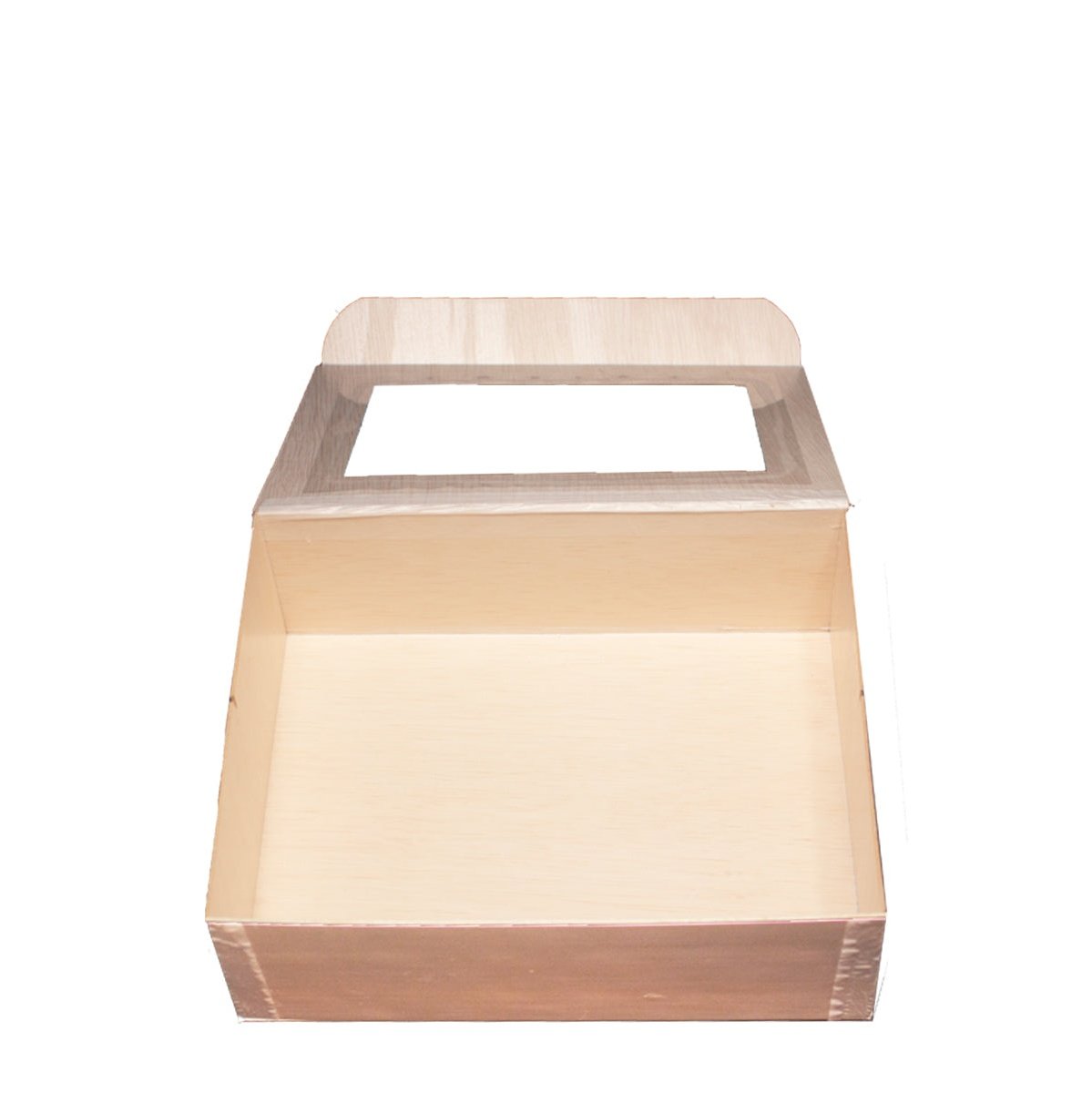 6" x 8" Medium Rectangle Collapsible Box with Attached Window Lid (10 count Retail Pack) ESTIMATED RESUPPLY 2/15/21-VerTerra Dinnerware