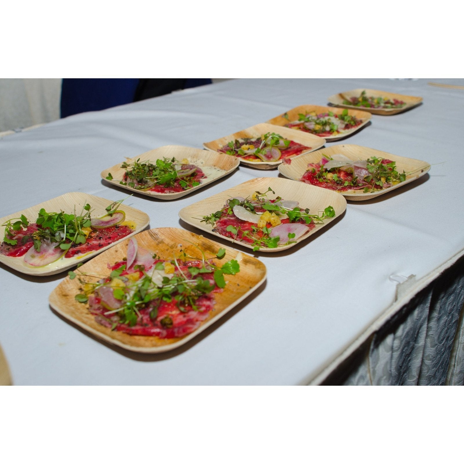 8" x 8" Square Palm Leaf Plates (25 count Retail Pack)-VerTerra Dinnerware