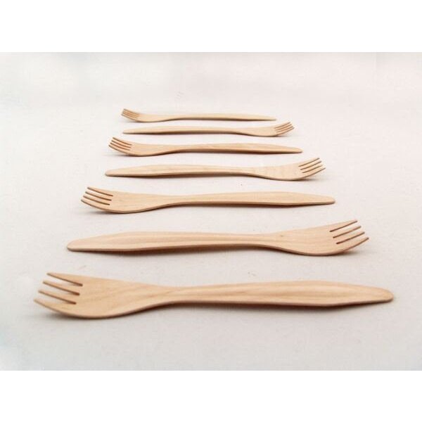 Wooden Forks (50 count Retail Pack)-VerTerra Dinnerware