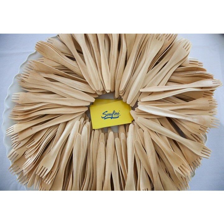 Wooden Forks (50 count Retail Pack)-VerTerra Dinnerware