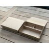 10 x 10" Press Board 3 Compartment Bento Box (10 Count)-VerTerra Dinnerware