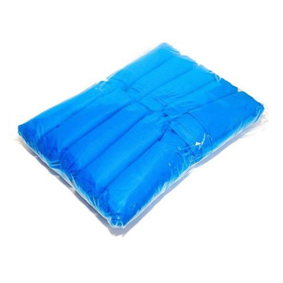Blue Polypropylene Disposable Shoe Cover (20 count)-VerTerra Dinnerware