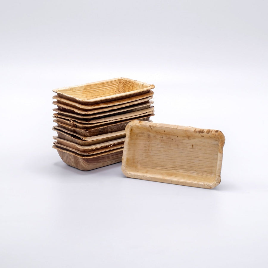 2" x 4" Mini Palm Leaf Tray