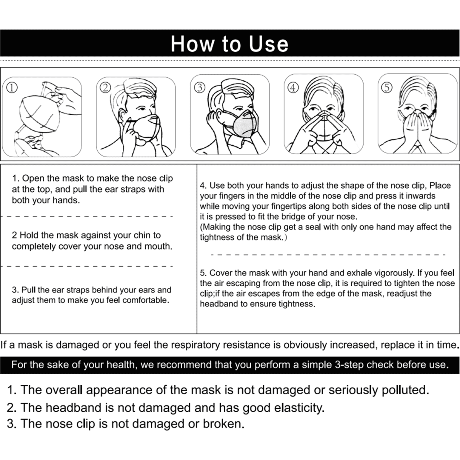 Face best sale mask instructions