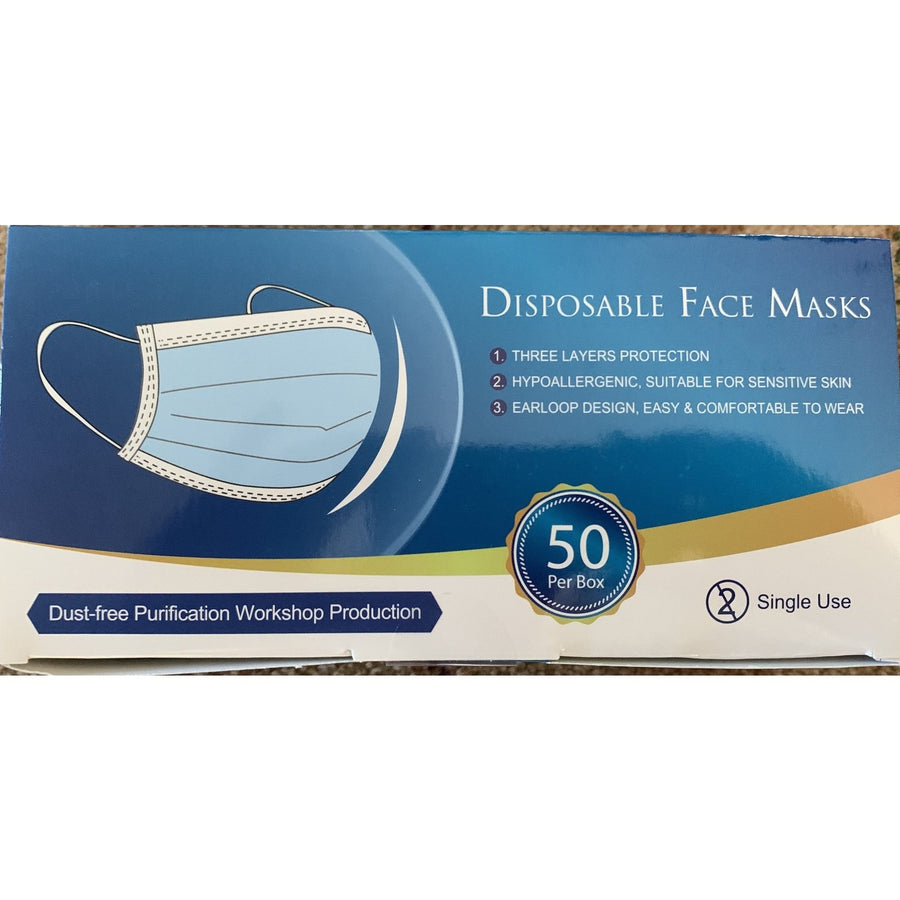Full case of 2000 pieces 3ply Medical Mask (40 boxes of 50 pieces)-VerTerra Dinnerware